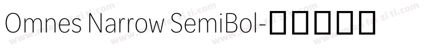 Omnes Narrow SemiBol字体转换